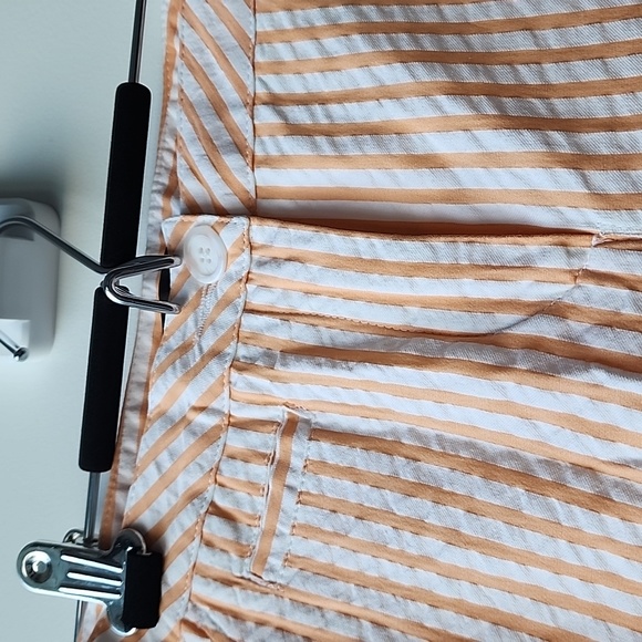 Max & Co Cotton Pinstripe Two Tone Summer Trouser Pants - Picture 2 of 8